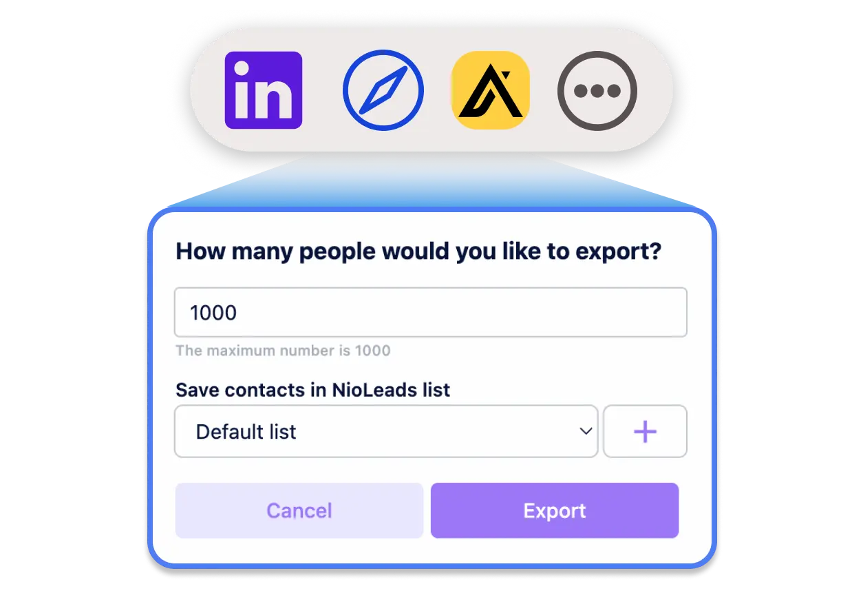 NioLeads Extensions of LinkedIn Email Finder & Sales Navigator Scraper & Apollo Scraper 